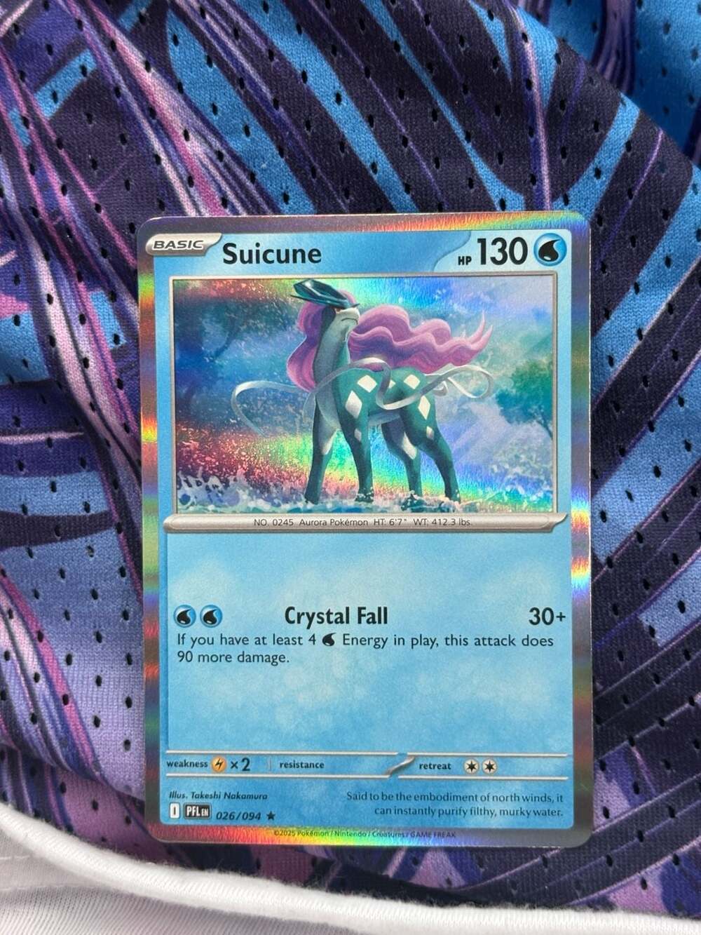 Suicune 026/094 Holo Rare Pokemon Trading Card